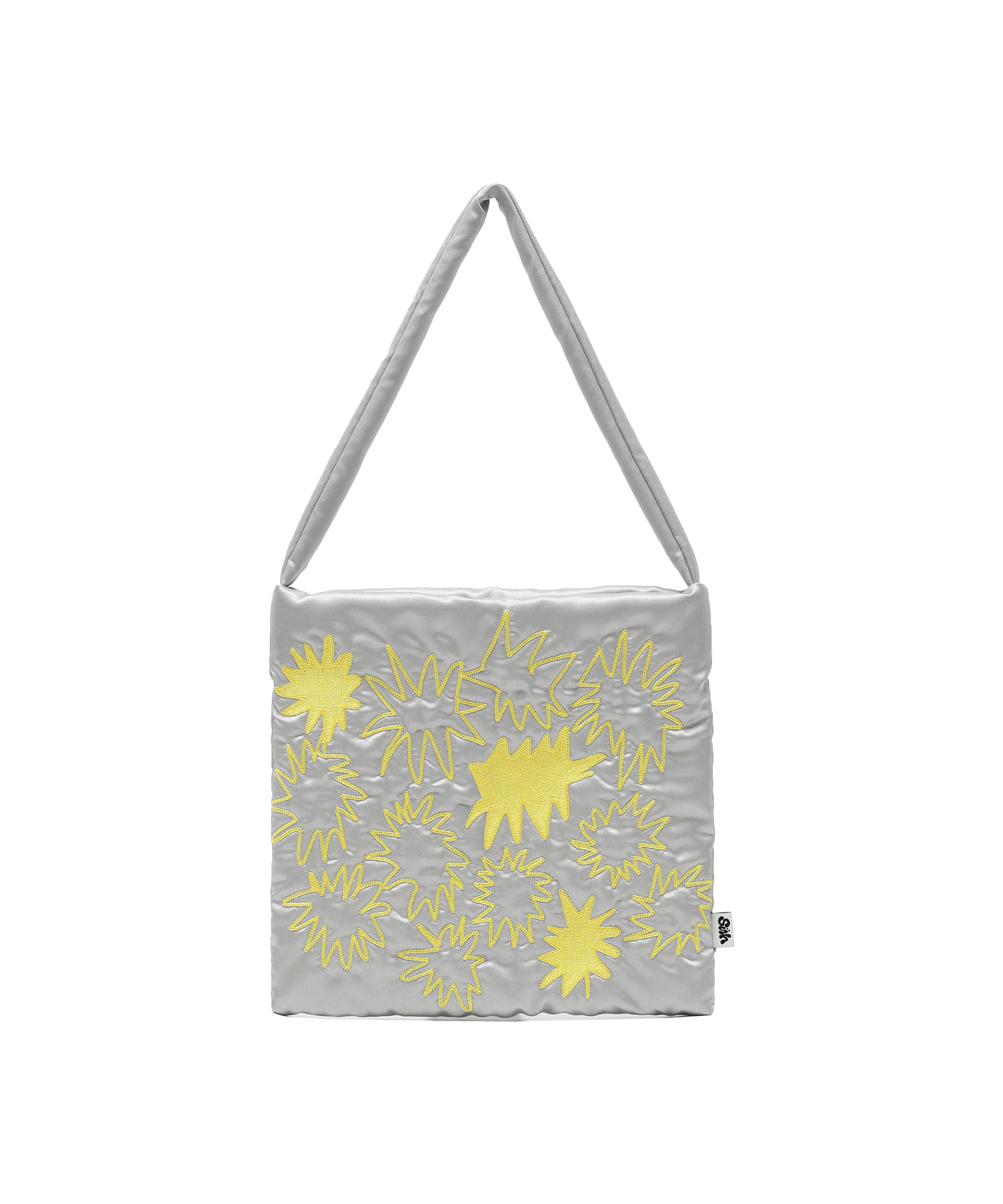 SPARKLE PADDED TOTE BAG[SILVER]