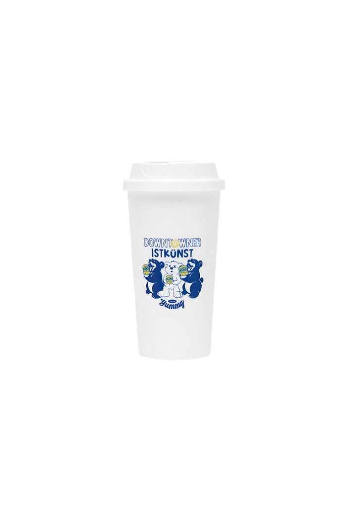 DOWNTOWNER 3 BEARS REUSABLE CUP[WHITE]