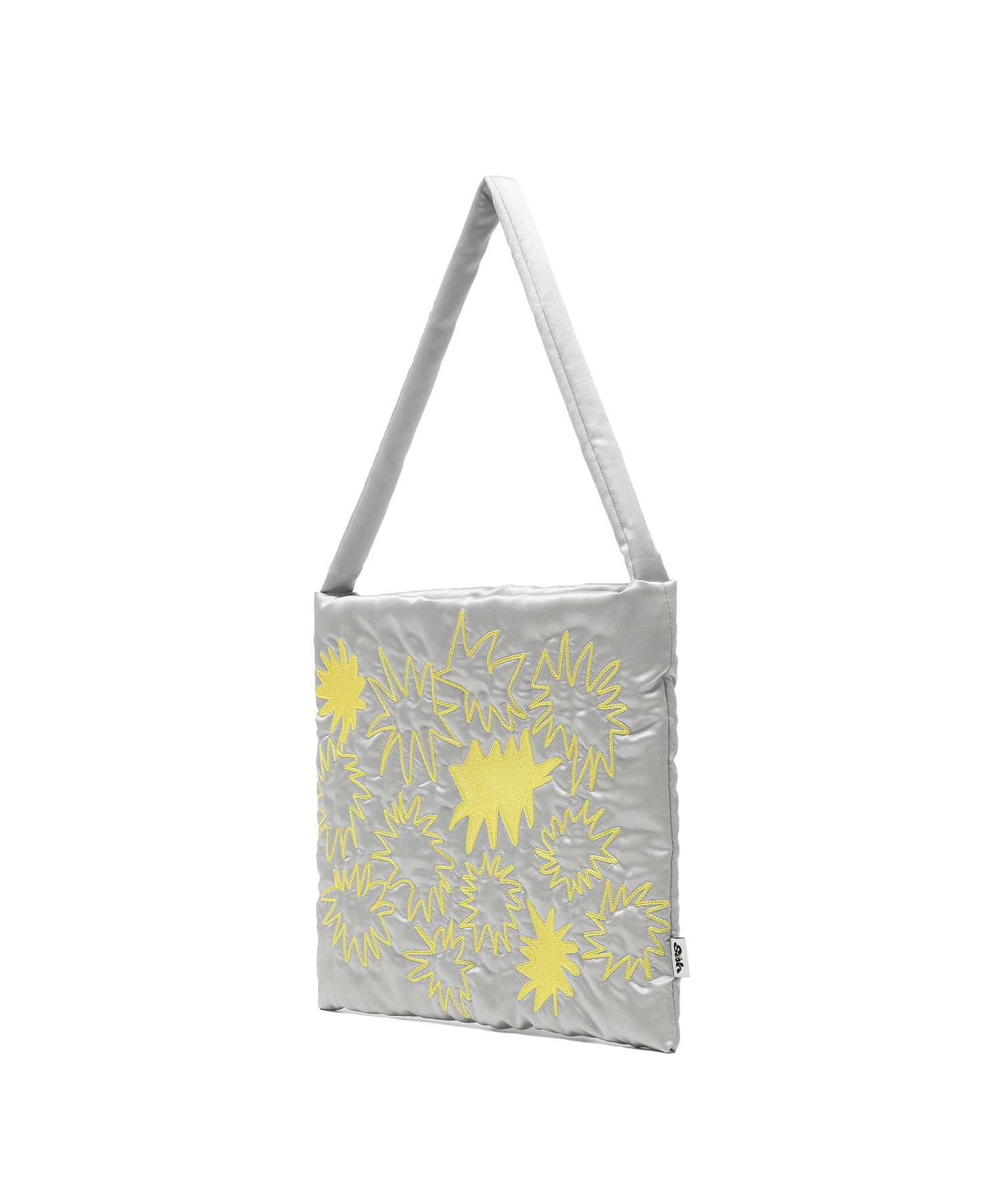 SPARKLE PADDED TOTE BAG[SILVER]